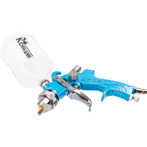 Pistol de vopsit, mini, vas superior, plastic, HVLP, 0.6 L, 1.4 mm, Richmann  - imagine 4