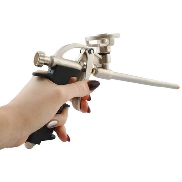 Pistol aplicat spuma, metalic, 30x18.5 cm - imagine 3