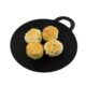 Placa gratar, fonta, rotunda, cu maner, 30 cm, Perfect Home - imagine 2