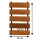 Poteca de gradina din lemn, maro, 30x600 cm - imagine 2