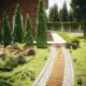 Poteca de gradina din lemn, natur, 30x600 cm - imagine 6