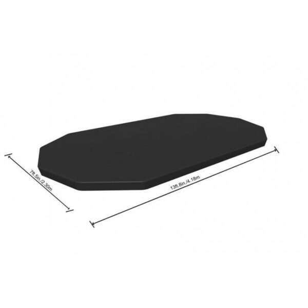 Prelata acoperire piscina, PVC, neagra, 418x230 cm, Bestway Flowclear - imagine 5