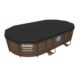Prelata acoperire piscina, PVC, neagra, 418x230 cm, Bestway Flowclear - imagine 2