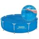 Prelata solara acoperire piscina 244 cm, rotunda, albastra, 210 cm, Bestway FlowClear - imagine 8