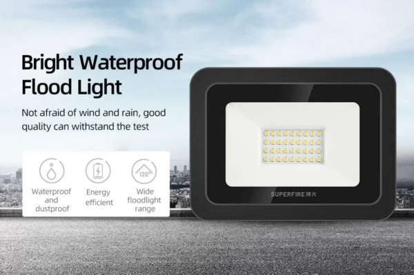 Proiector LED Superfire 30W, 2400 lm, 32 Leduri, lumina alb-rece 6000K - imagine 7