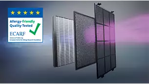 Purificator aer PHILIPS AC121410 Tehnologie AeraSense VitaShield 4 trepte viteza Hepa Wi Fi 101