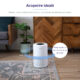 Purificator de Aer Smart Levoit Core 200S Wi-Fi, Filtru 3 in 1 True HEPA H13, Carbon Activ, Super Silent, Alexa, Google Home, Touch Screen, Alb - imagine 3