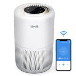Purificator de Aer Smart Levoit Core 200S Wi-Fi, Filtru 3 in 1 True HEPA H13, Carbon Activ, Super Silent, Alexa, Google Home, Touch Screen, Alb