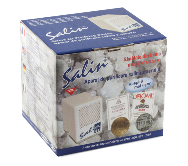 Purificator de aer Salin S2, 10W, filtru de sare, efect terapeutic, alimentare retea, alb - imagine 4