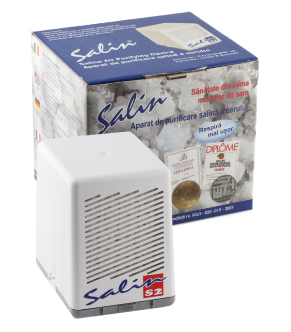 Purificator de aer Salin S2, 10W, filtru de sare, efect terapeutic, alimentare retea, alb - imagine 9