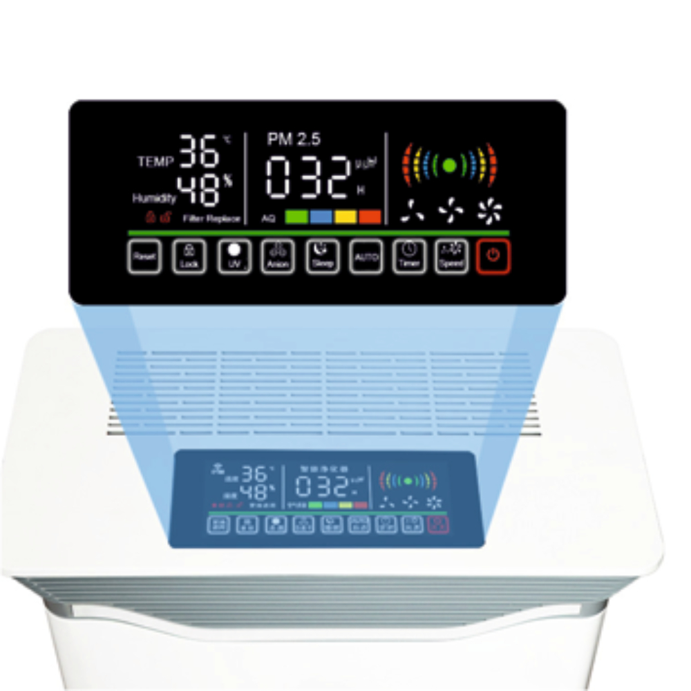 Purificator de aer cu lumina UV LUND 7 etape de filtrare Touch Screen Mod Auto Timer CADR 420 mch 70 mp 7