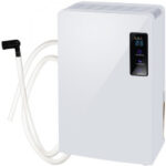 Purificator de aer si dezumidificator 2in1 Ruhhy, 90W, tehnologie UV si TiO2, rezervor 1800 ml, furtun evacuare, timer 24h, alb