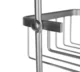Raft pentru dus suspendat din aluminiu, 3 niveluri, 63cm, argintiu - imagine 9