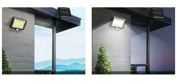 Reflector solar 100 led-uri, senzor de miscare raza 5 m, impermeabil, cablu 5 m - imagine 5