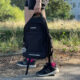 Rucsac de drumetie Kruzzel, M 22 L, negru, 5 compartimente, material rezistent la apa, curele reglabile - imagine 4