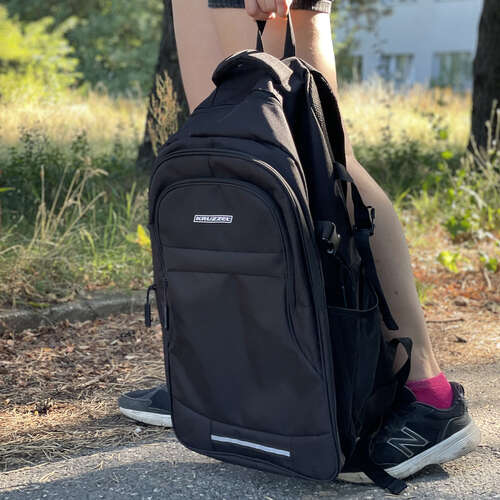 Rucsac de drumetie Kruzzel XL 45 L negru 5 compartimente material rezistent la apa curele reglabile 16
