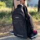 Rucsac de drumetie Kruzzel, XL 45 L, negru, 5 compartimente, material rezistent la apa, curele reglabile - imagine 7
