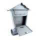 Cutie postala, Damech, cu loc pentru ziar, gri, format B5, 37x10.5x46 cm - imagine 2