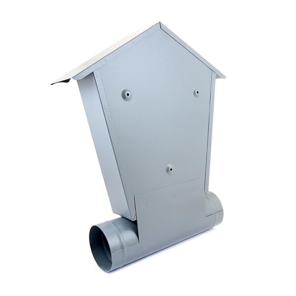 Cutie postala, Damech, cu loc pentru ziar, gri, format B5, 37x10.5x46 cm - imagine 3