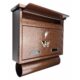 Cutie postala, Damech, cu loc pentru ziar, maro, format C4, 39x12x41 cm - imagine 3