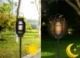 Lampa solara pentru gradina, tip lampion, LED, 12.8x12.8x67 cm - imagine 9