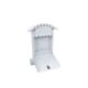 Cutie postala, cu loc pentru ziar, alb, format B6, 24.5x7x36.5 cm, Damech - imagine 2