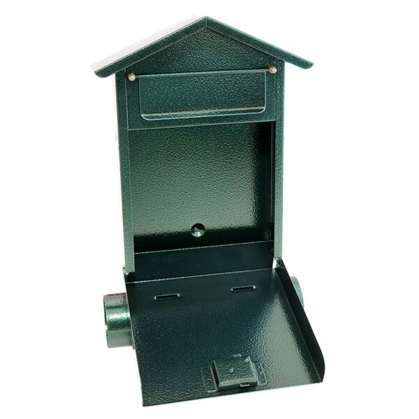 Cutie postala, cu loc pentru ziar, verde, format B6, 23x7x37.5 cm, Damech - imagine 2