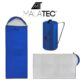 Sac de dormit, 2 in 1, impermeabil, albastru, 150x200 cm, Malatec - imagine 5
