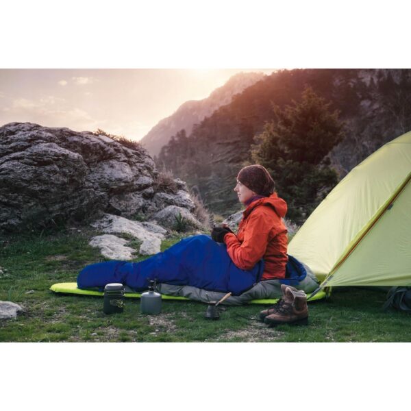 Sac de dormit, 2 in 1, impermeabil, albastru, 150x200 cm, Malatec - imagine 4
