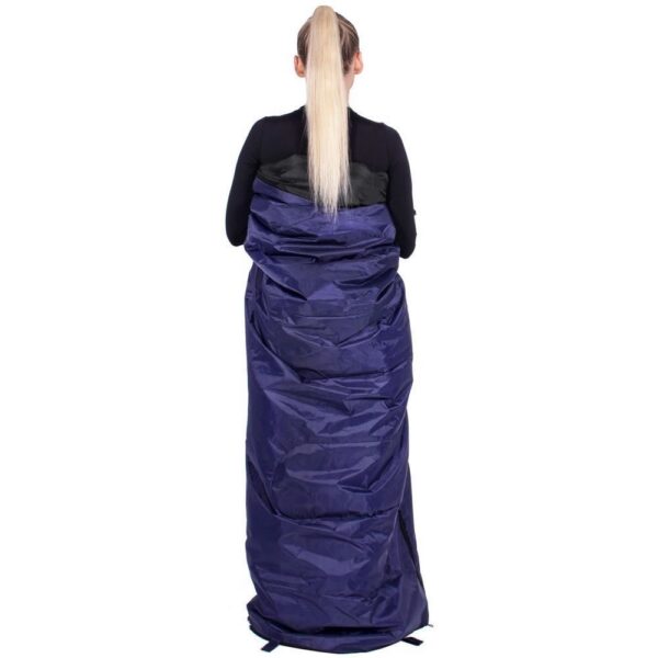 Sac de dormit, turistic, 2 in 1, albastru, 190x73 cm, Springos - imagine 2