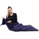 Sac de dormit, turistic, 2 in 1, albastru, 190x73 cm, Springos - imagine 17