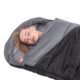 Sac de dormit, turistic, negru si gri, 220x50/80 cm, Springos - imagine 16