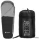 Sac de dormit, turistic, negru si gri, 220x50/80 cm, Springos - imagine 4