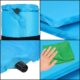 Saltea camping auto-gonflabila, poliester si spuma PU, albastru, 180x50 cm, Springos - imagine 9
