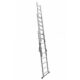 Scara aluminiu, 3 tronsoane, 9 trepte, max 150 kg, 4.81 m, Drabest - imagine 5