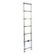 Scara aluminiu telescopica, Detoolz, 7 trepte, 1 tronson, max 150 kg, 0.6-2 m - imagine 3