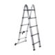 Scara aluminiu telescopica, Detoolz, dubla, 10 trepte, max 150 kg, 0.8-3.2 m - imagine 2