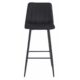Scaun de bucatarie/bar, Artool, Pozza, catifea, otel, negru, 43x35x104 cm - imagine 5