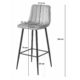 Scaun de bucatarie/bar, Artool, Pozza, catifea, otel, negru, 43x35x104 cm - imagine 2