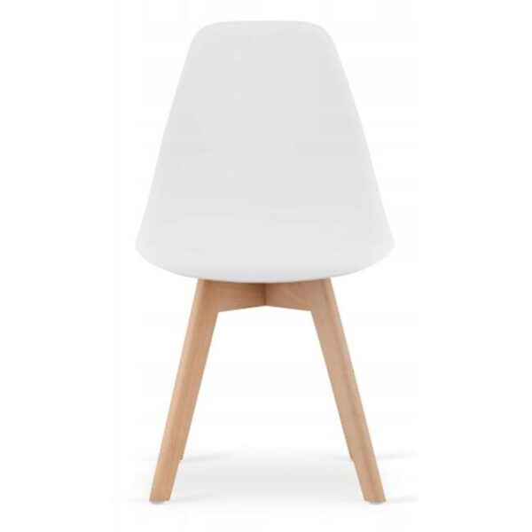 Scaun bucatarie/living, Artool, Kito, PP, lemn, alb, 46x54.5x80 cm - imagine 2