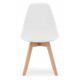 Scaun bucatarie/living, Artool, Kito, PP, lemn, alb, 46x54.5x80 cm - imagine 2