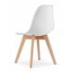 Scaun bucatarie/living, Artool, Kito, PP, lemn, alb, 46x54.5x80 cm - imagine 3
