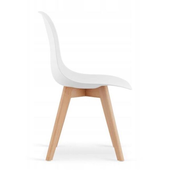 Scaun bucatarie/living, Artool, Kito, PP, lemn, alb, 46x54.5x80 cm - imagine 4