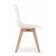 Scaun bucatarie/living, Artool, Kito, PP, lemn, alb, 46x54.5x80 cm - imagine 4