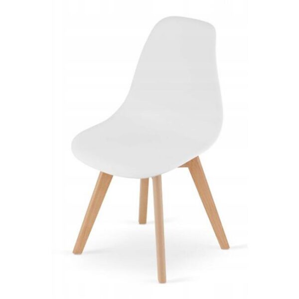 Scaun bucatarie/living, Artool, Kito, PP, lemn, alb, 46x54.5x80 cm - imagine 5