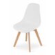 Scaun bucatarie/living, Artool, Kito, PP, lemn, alb, 46x54.5x80 cm - imagine 5