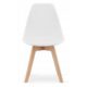 Scaun bucatarie/living, Artool, Kito, PP, lemn, alb, 46x54.5x80 cm - imagine 6