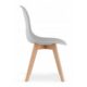 Scaun bucatarie/living, Artool, Kito, PP, lemn, gri, 46x54.5x80 cm - imagine 6