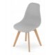 Scaun bucatarie/living, Artool, Kito, PP, lemn, gri, 46x54.5x80 cm - imagine 7