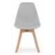 Scaun bucatarie/living, Artool, Kito, PP, lemn, gri, 46x54.5x80 cm - imagine 2